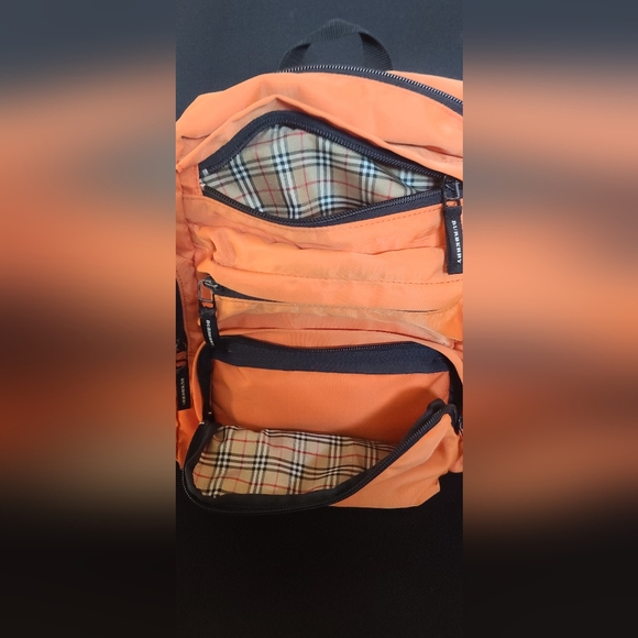 Burberry backpack Nylon orange auth# BS12306 - Picture 8 of 16